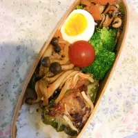 ピーマンの肉詰め弁当|ぎんなんさん