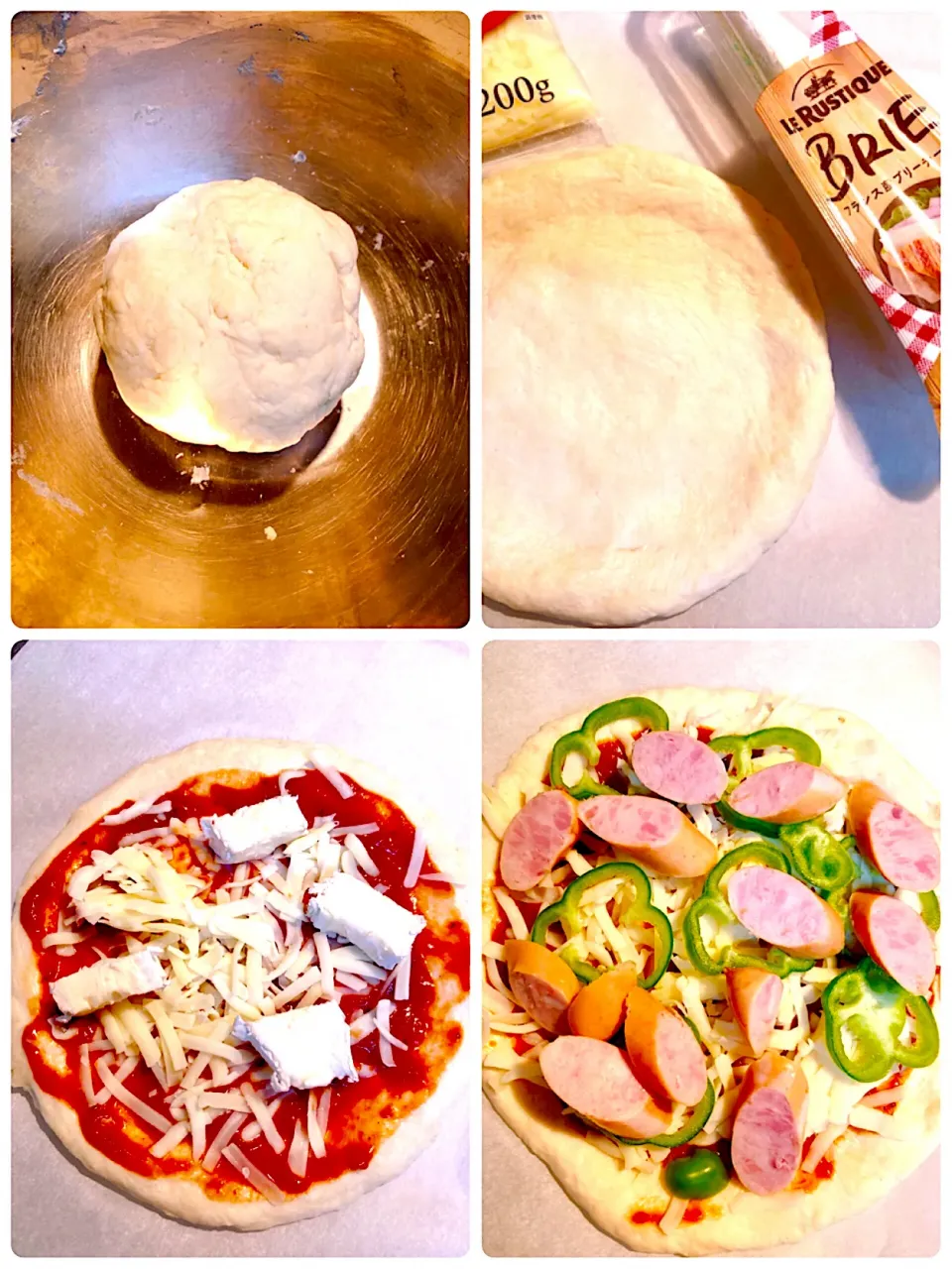 日曜の朝だからピザ🍕ごはん😄もうすぐ焼き上がりますよー|海斗さん