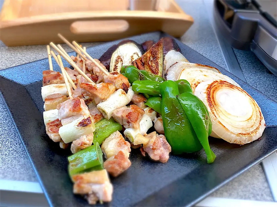 焼き鳥と野菜のグリル|か〜こさん