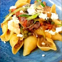 Mediterranean bolognese pasta#mosquitoSpetses#love|tina0000さん