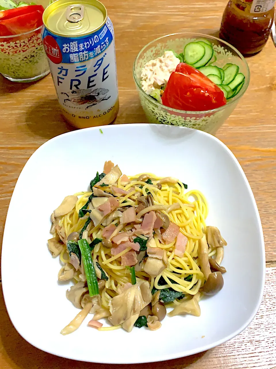 💐母の日　娘が作った和風パスタ✨　ありがとう😊|もぐぷーさん