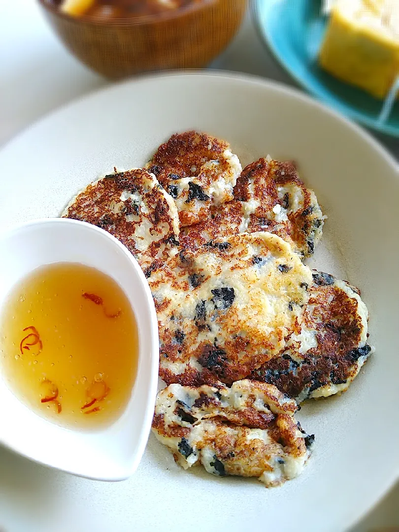 まめころさんの料理 とだともさんの料理 海苔香る 粗たたき長芋揚げ 🎵ギルトフリー焼き🎵|まめころさん