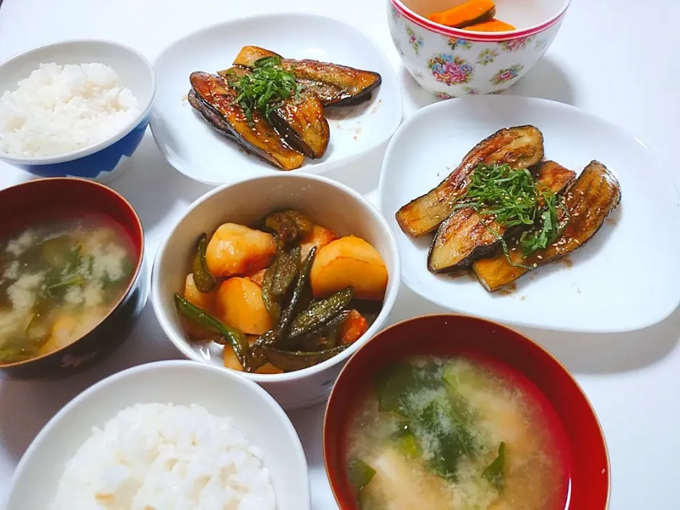 Snapdishの料理写真:なすと豚ひき肉のはさみ焼き|☘️みどり食堂さん