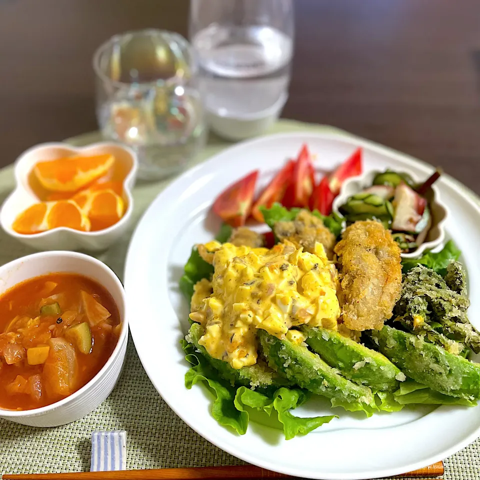 Snapdishの料理写真:5/10晩ご飯：牡蠣フライ|ななみんさん