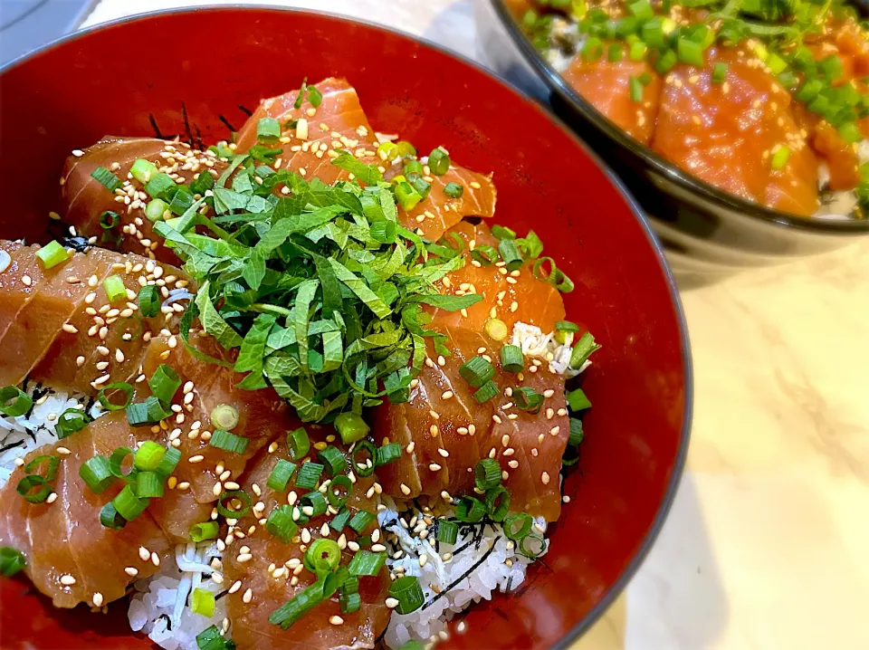 マグロの漬け丼|つきそらさん