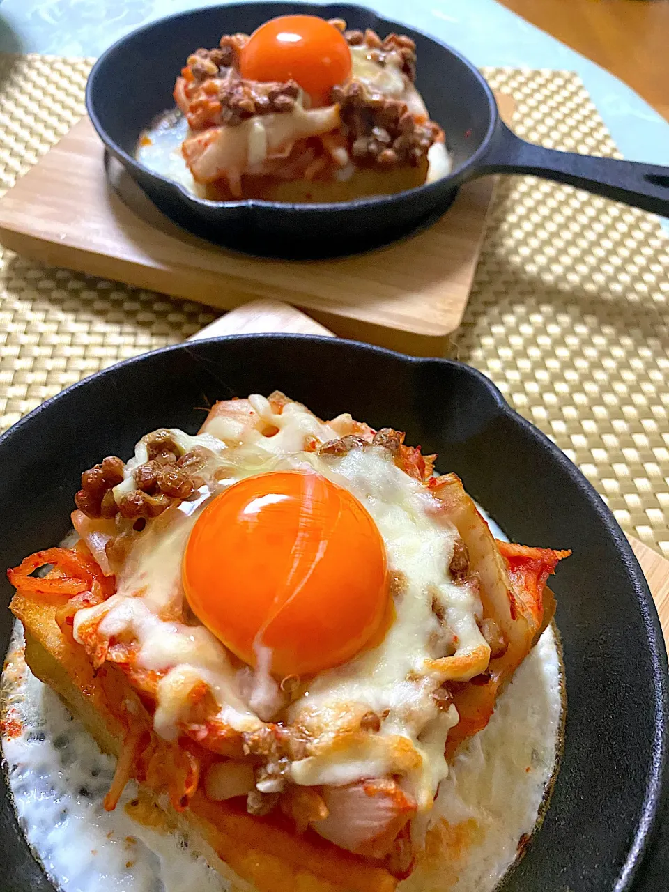 Snapdishの料理写真:びせんさんの料理 厚揚げ納豆キムチチーズ焼き✴️
 マグロ🐟アボカド🥑
 ごぼうサラダ|ぽっちさん