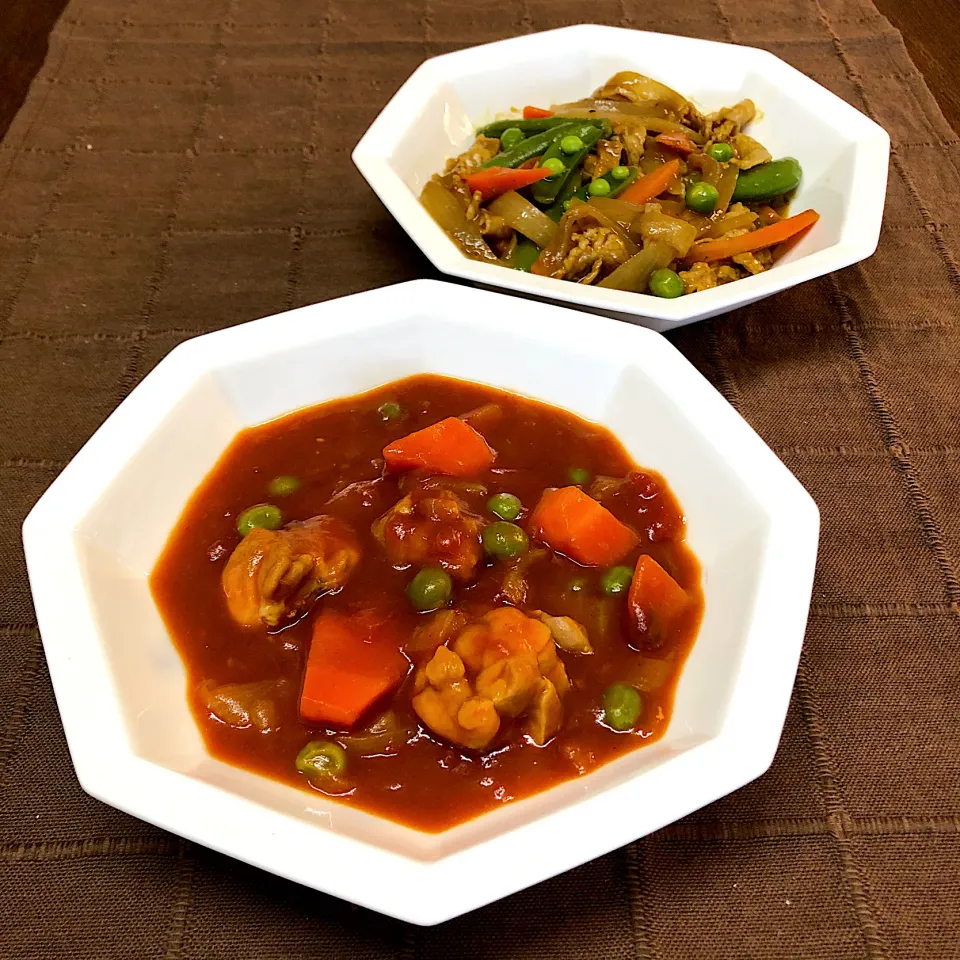 チキントマトシチュー🍅豚カレー🍛|henryさん