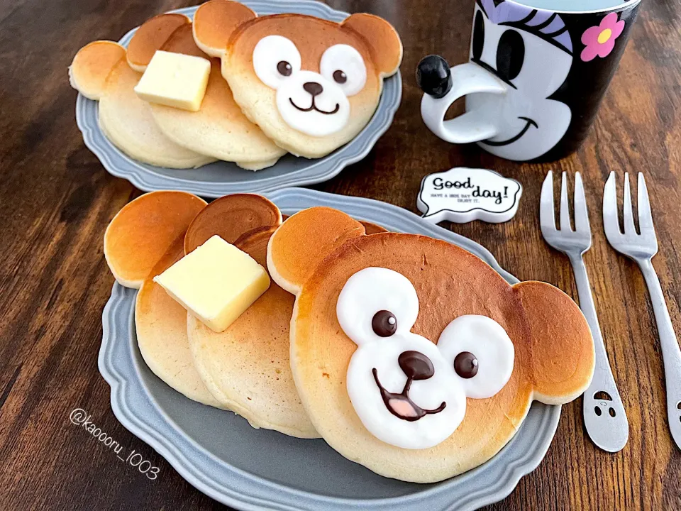 ダッフィーパンケーキ🥞|かおるさん