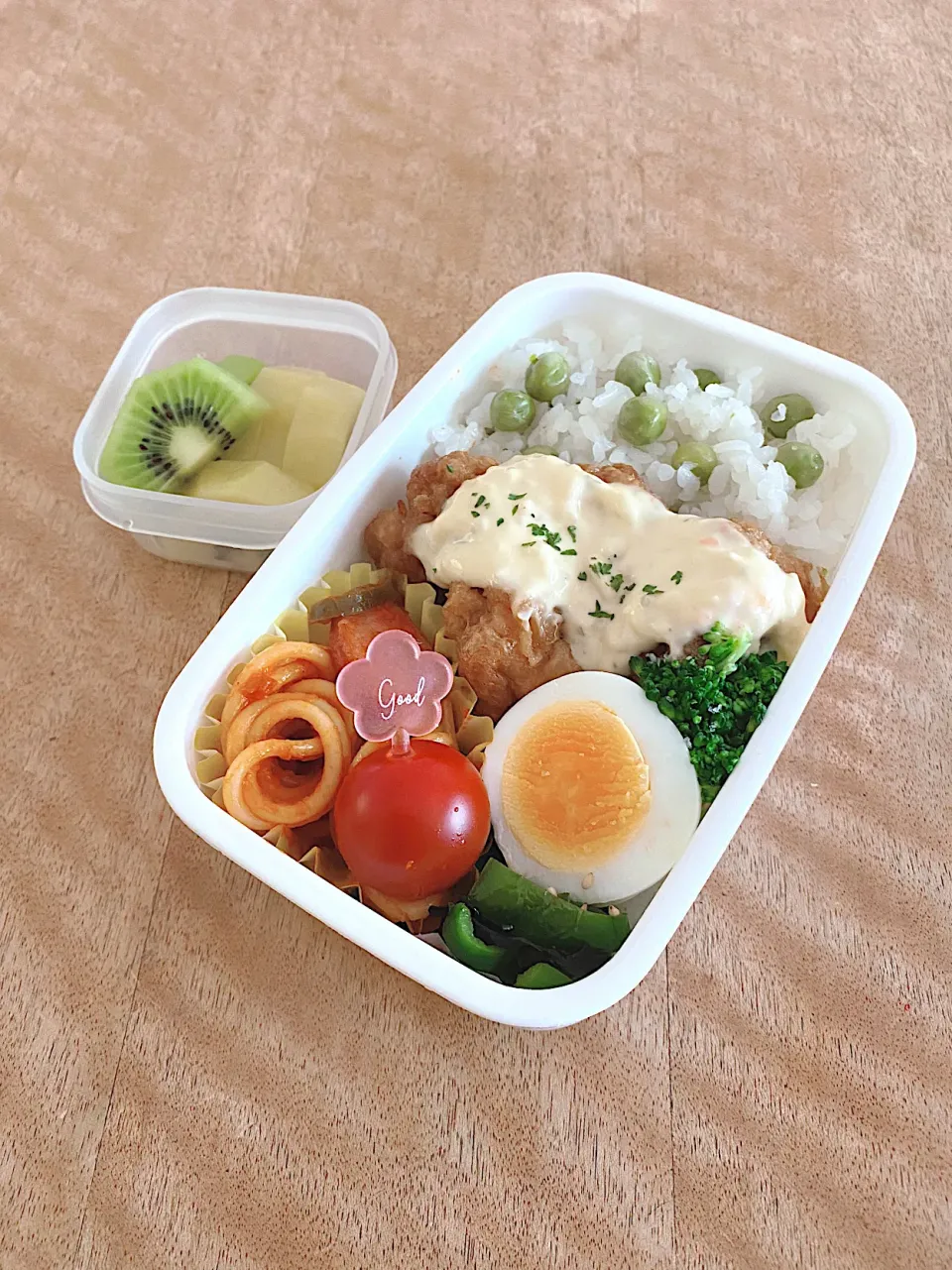 チキン南蛮と豆ごはんのお弁当|Sakikoさん