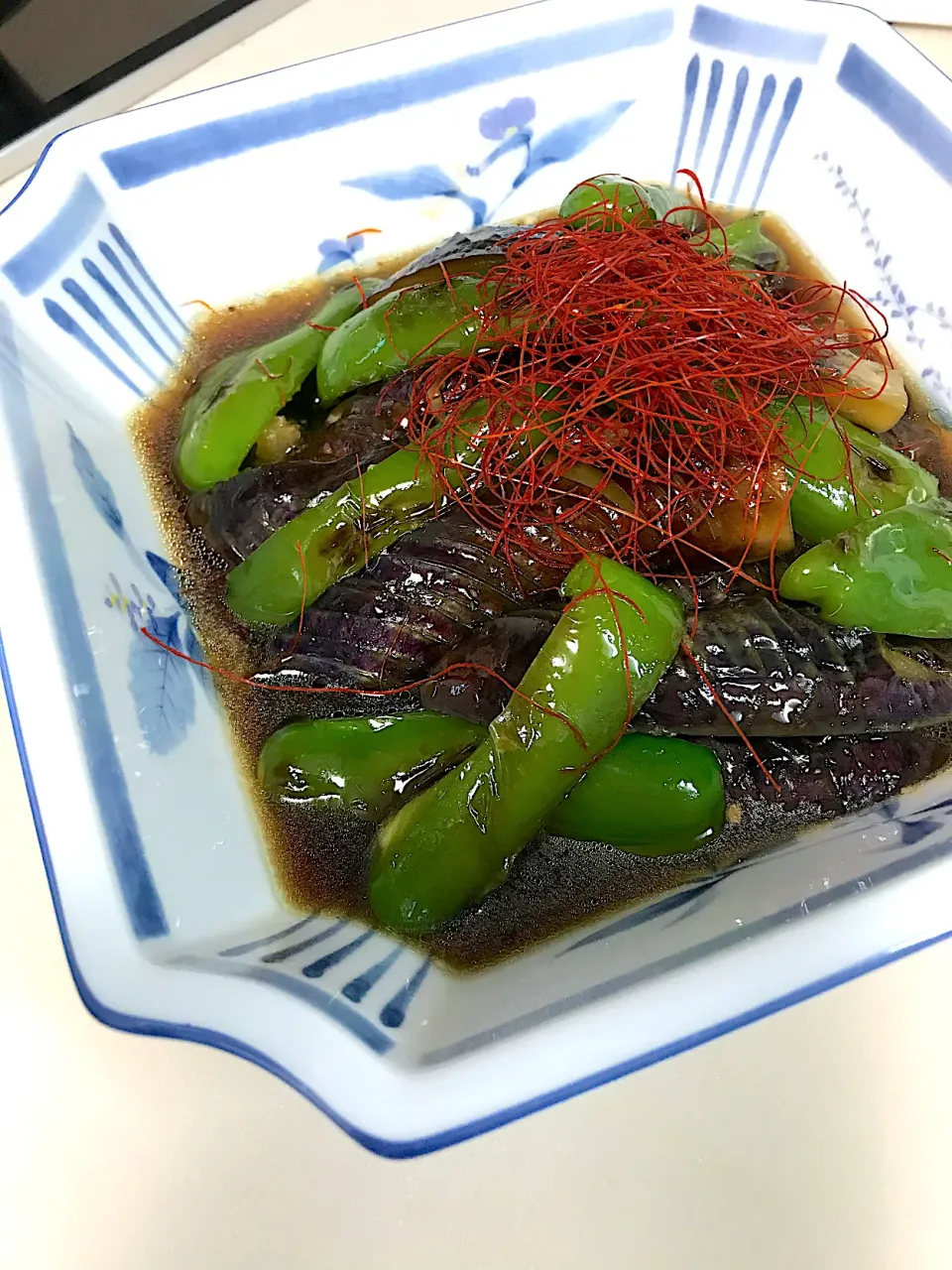 茄子とピーマンの揚げ焼き浸し|sobacoさん