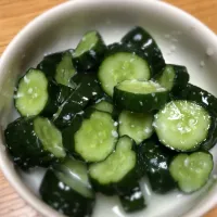 Snapdishの料理写真:きゅうりの塩麹だれ|なごみカフェさん