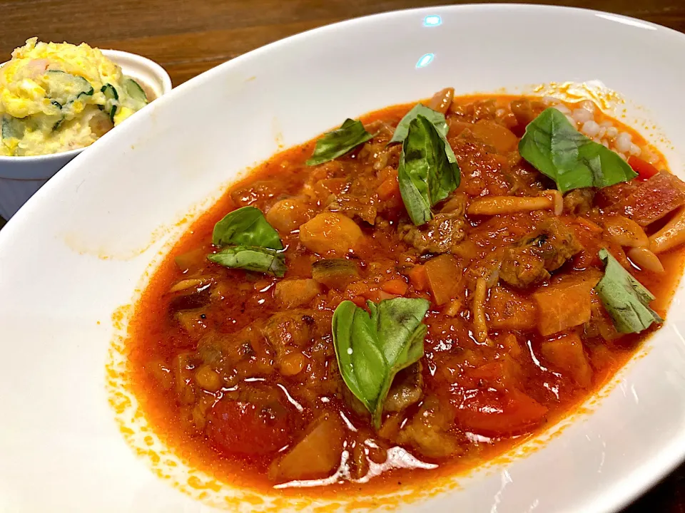 味付け塩のみの野菜たっぷり牛すじのトマト煮|n_nさん