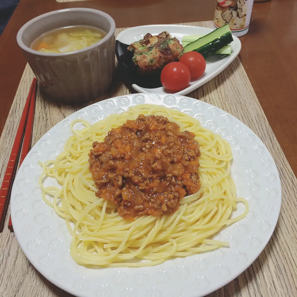 ミートソーススパゲッティ🍝|waiwaiさん