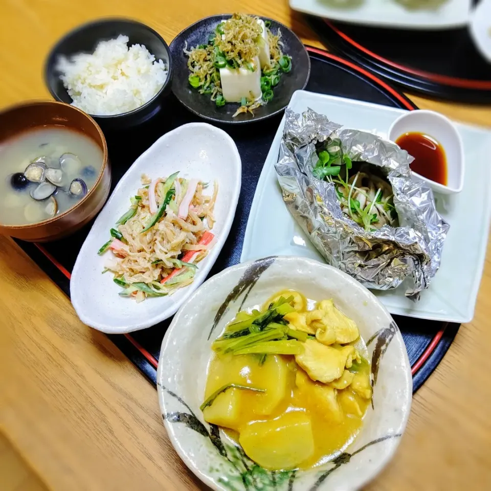 『鶏肉と蕪のカレー煮ときのこのホイル蒸し』|seri-chanさん