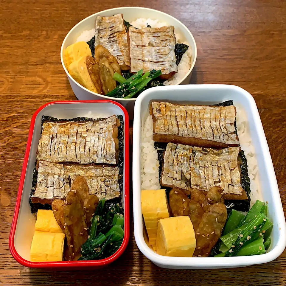 Snapdishの料理写真:中学生&高校生&父ちゃん弁当|tenoaさん