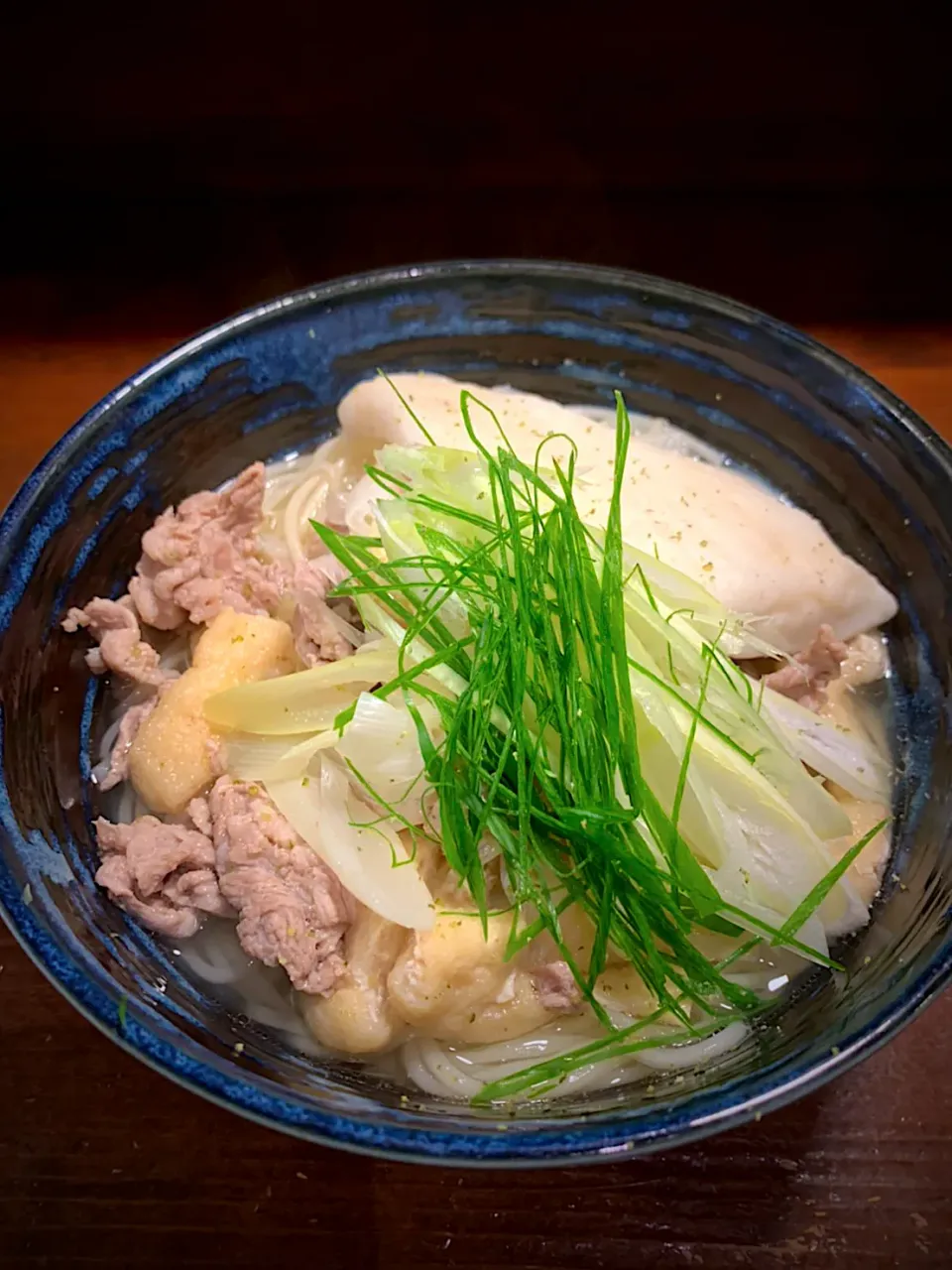 刻みきつねとはんぺん葱温めん|半田手延べそうめんの店 阿波や壱兆さん