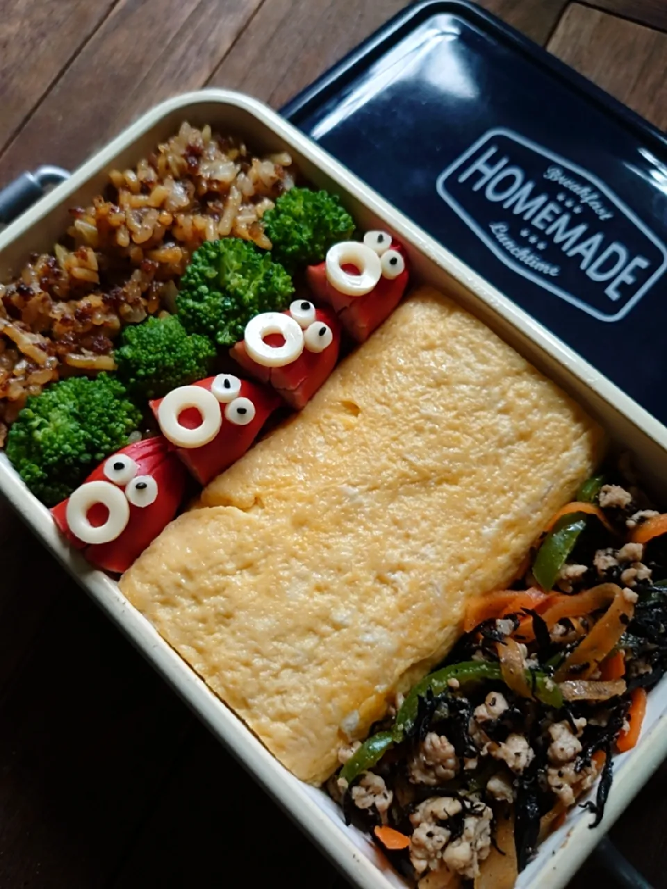 Snapdishの料理写真:漢の…妻用🍱上げ底だし巻き卵そばめし弁当|ᵏᵒᵘさん