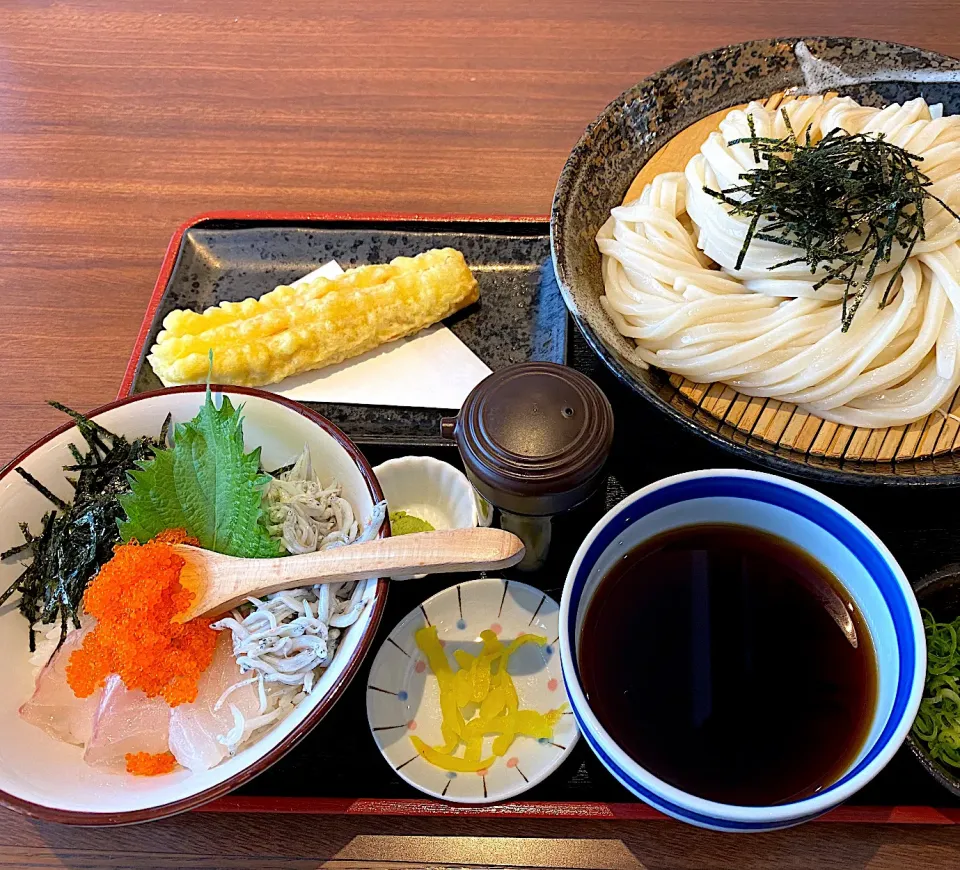 真鯛としらすのミニ海鮮丼セット鯛ちくわ付き|buhizouさん