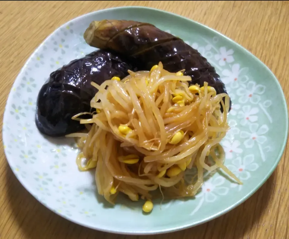 茄子の煮浸し・豆もやしのナムル|ノムちゃん♪さん