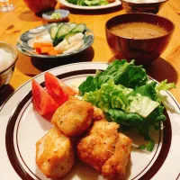 Snapdishの料理写真:鶏胸肉の唐揚げていしょ|Miisanさん