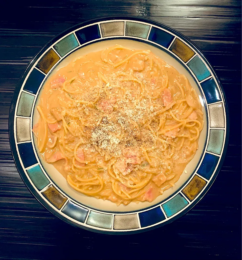 弓削シェフの究極の納豆パスタ😋うっま‼️|ぽくくんさん