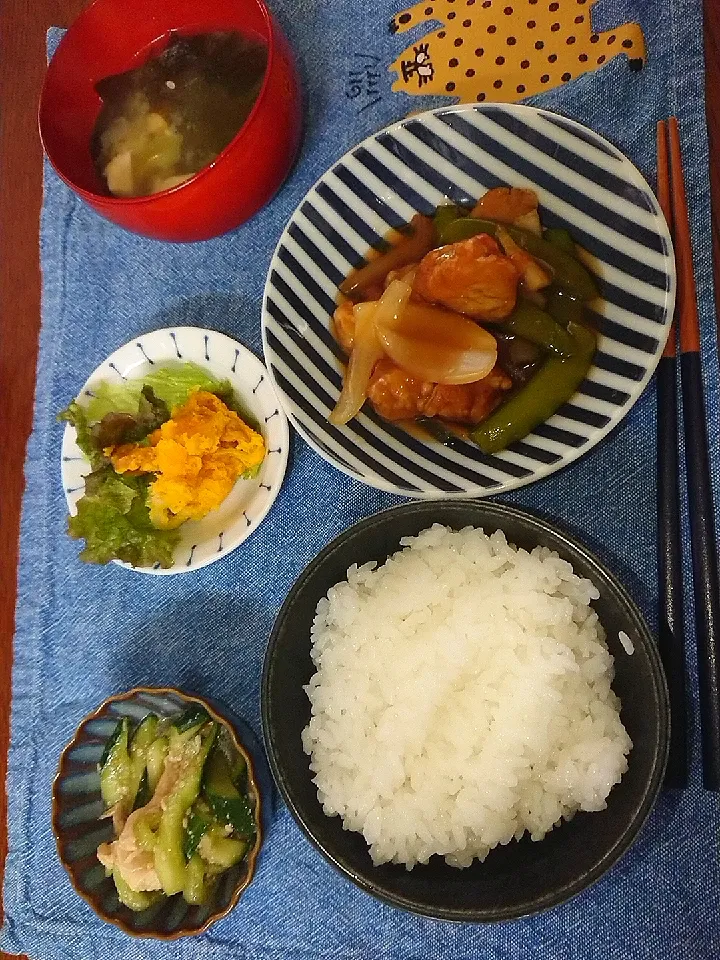 酢鶏定食|食事メモメモさん