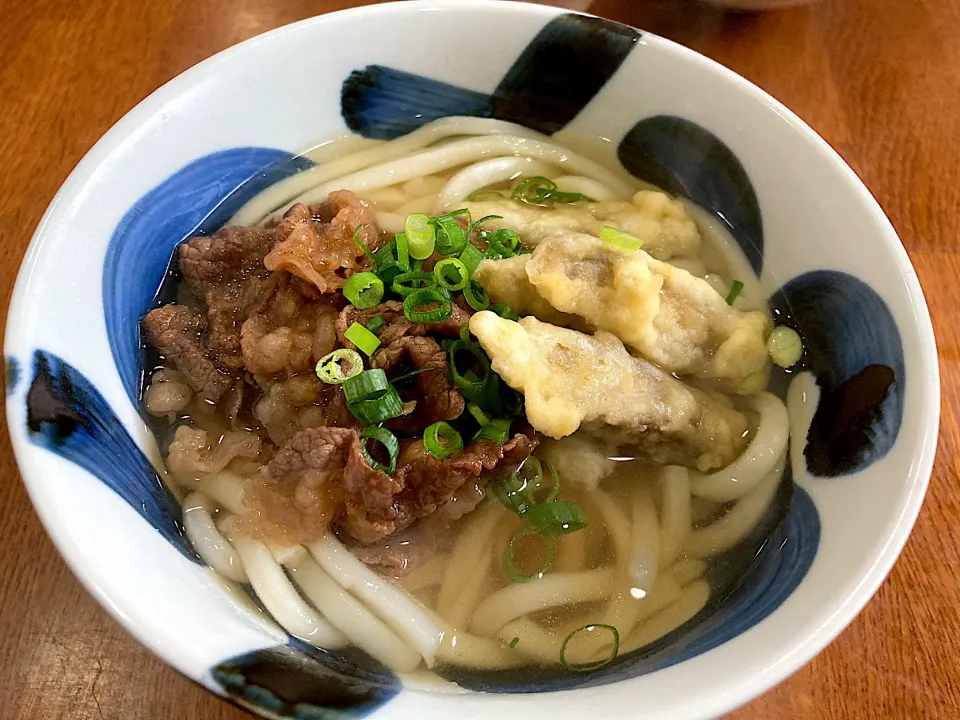 休日Lunchは 手作り肉ごぼう天うどん|sakuramochiさん