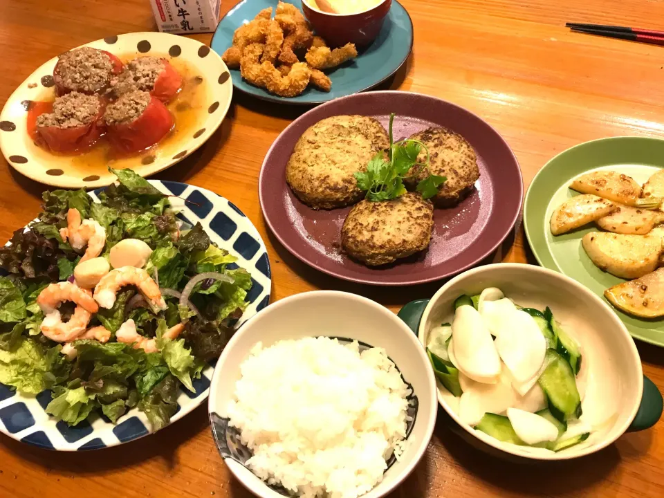 トマトの肉詰め|だんご3兄弟さん