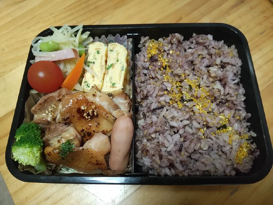 長男さんのお弁当　照り焼きチキン|ペコちゃんさん