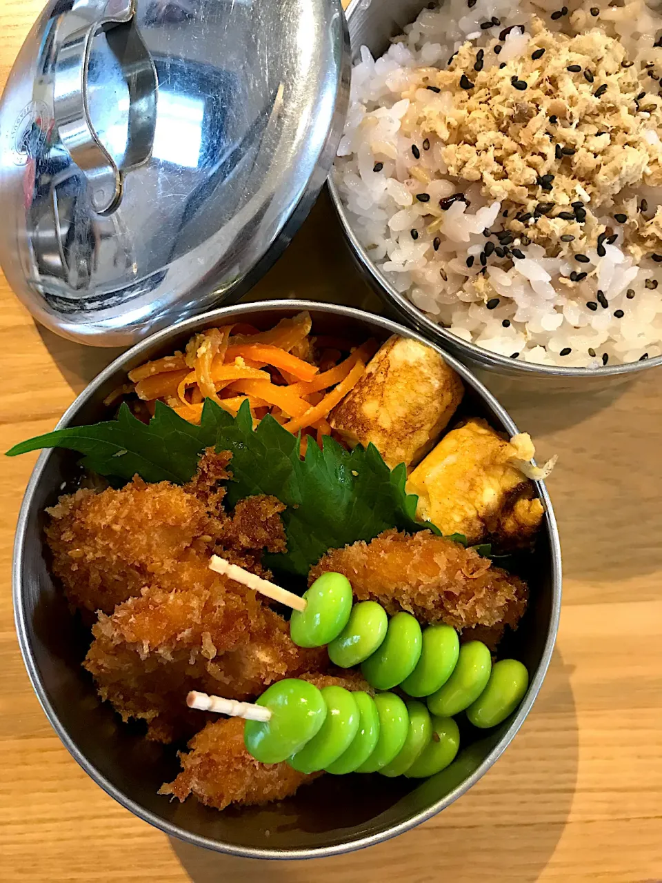 にんじんシリシリチキンカツ弁当🍱|ちっくんさん