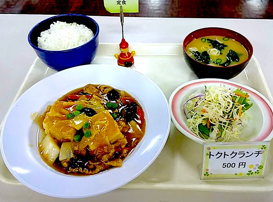 揚げ豆腐のきのこあんかけ定食|nyama1さん