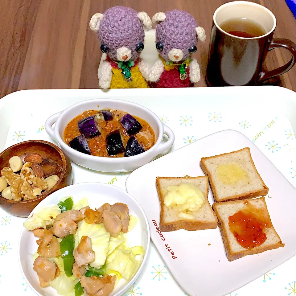 Snapdishの料理写真:朝ごぱんヽ(・∀・)|chagashiさん