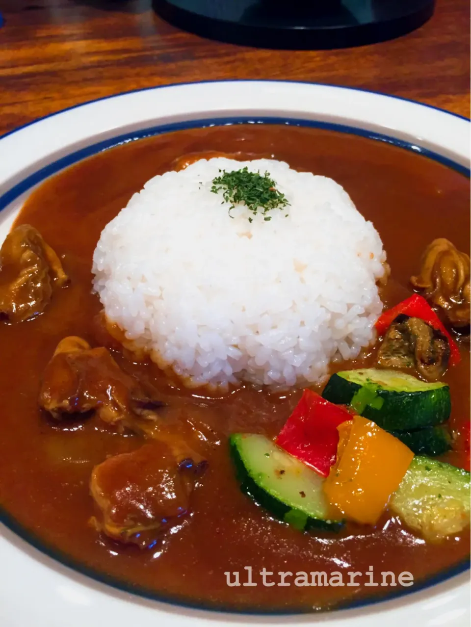 ＊博物館のカフェで、かきカレー♪＊|ultramarineさん