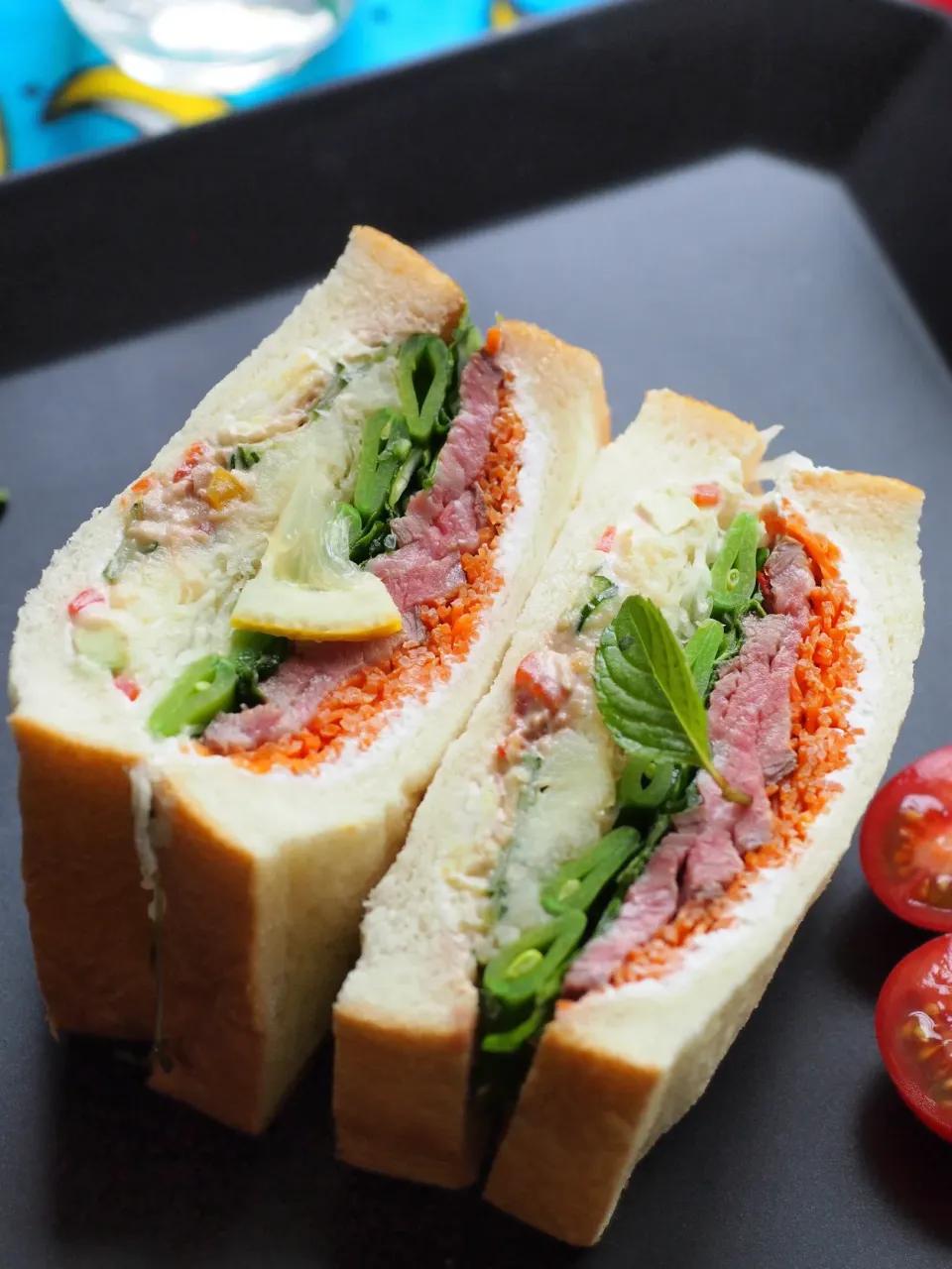 自家製ローストビーフサンド|きゃさりん＠福岡さん