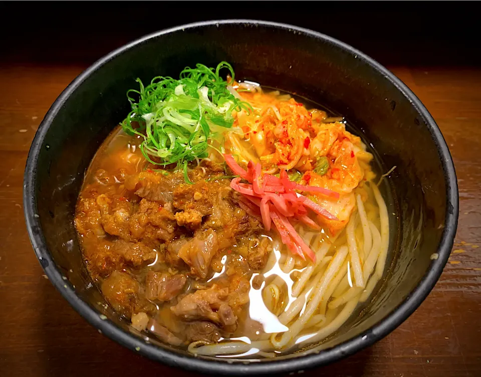 旨辛牛すじ煮込温めん|半田手延べそうめんの店 阿波や壱兆さん