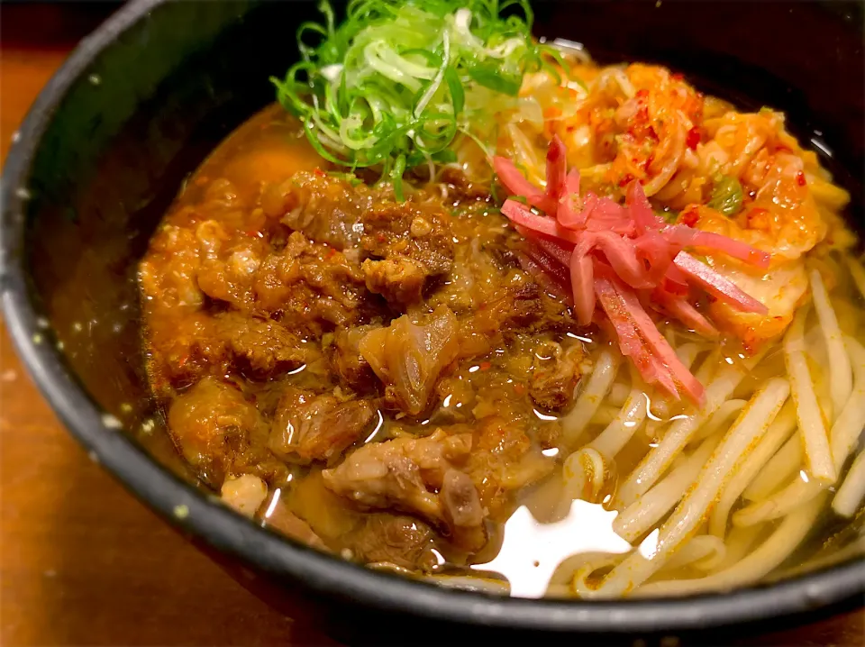 旨辛牛すじ煮込温めん|半田手延べそうめんの店 阿波や壱兆さん