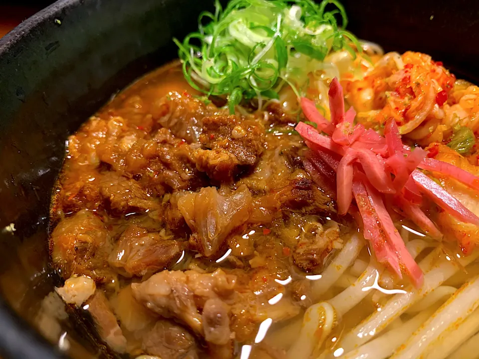 旨辛牛すじ煮込温めん|半田手延べそうめんの店 阿波や壱兆さん