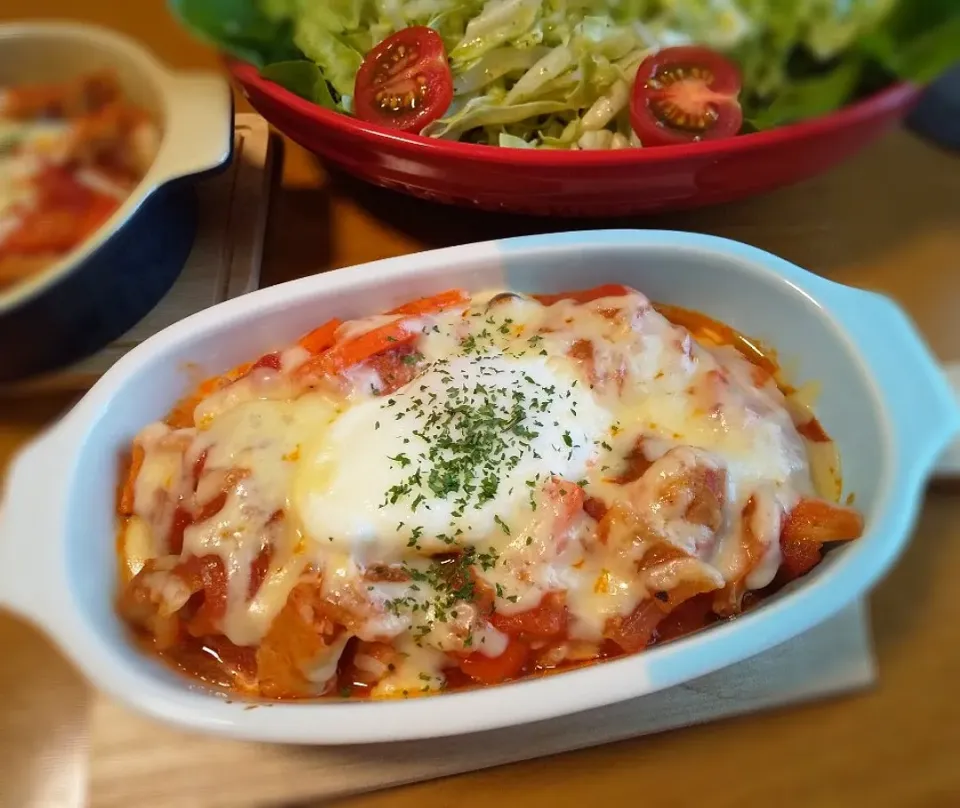 鶏肉のトマト煮リメイク＊ドリア|めめさん