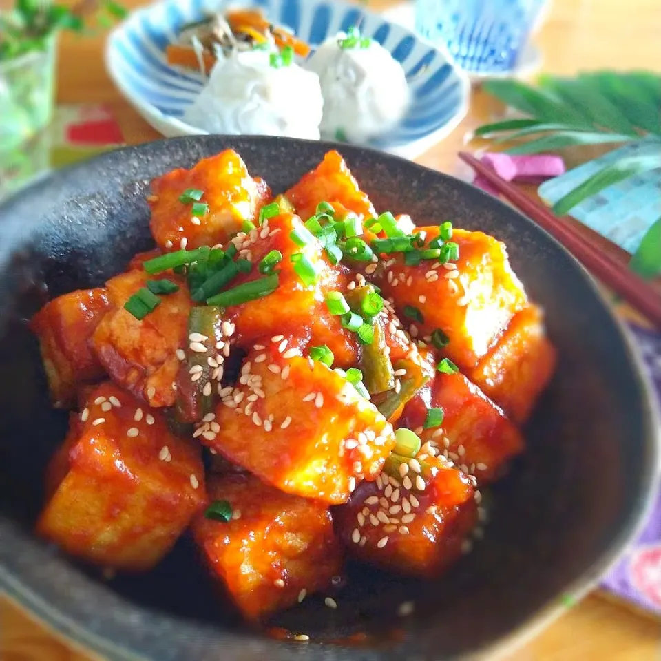 ヤンニョム厚揚げ♬|とまと🍅さん