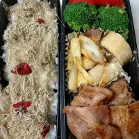 Snapdishの料理写真:豚バラ焼き弁当
★さつまいも蒸し
★長芋・ちくわ焼き|芽亜里さん