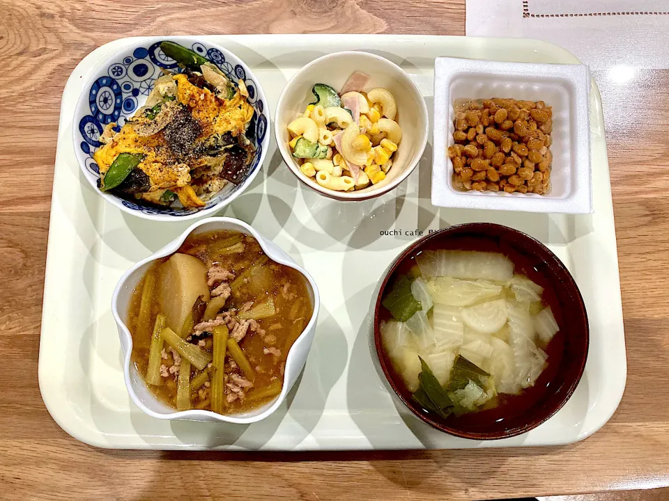 Snapdishの料理写真:かぶと豚ひき肉のあんかけのご飯|みよさん