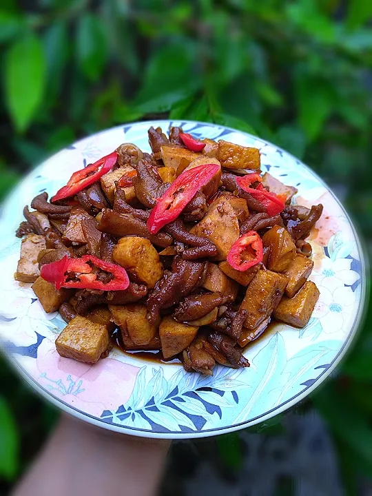 Snapdishの料理写真:sambel goreng usus|karlya_nanaさん