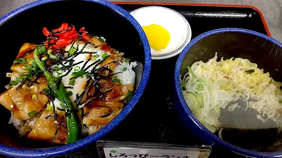 焼き鳥丼・半そばセット|nyama1さん