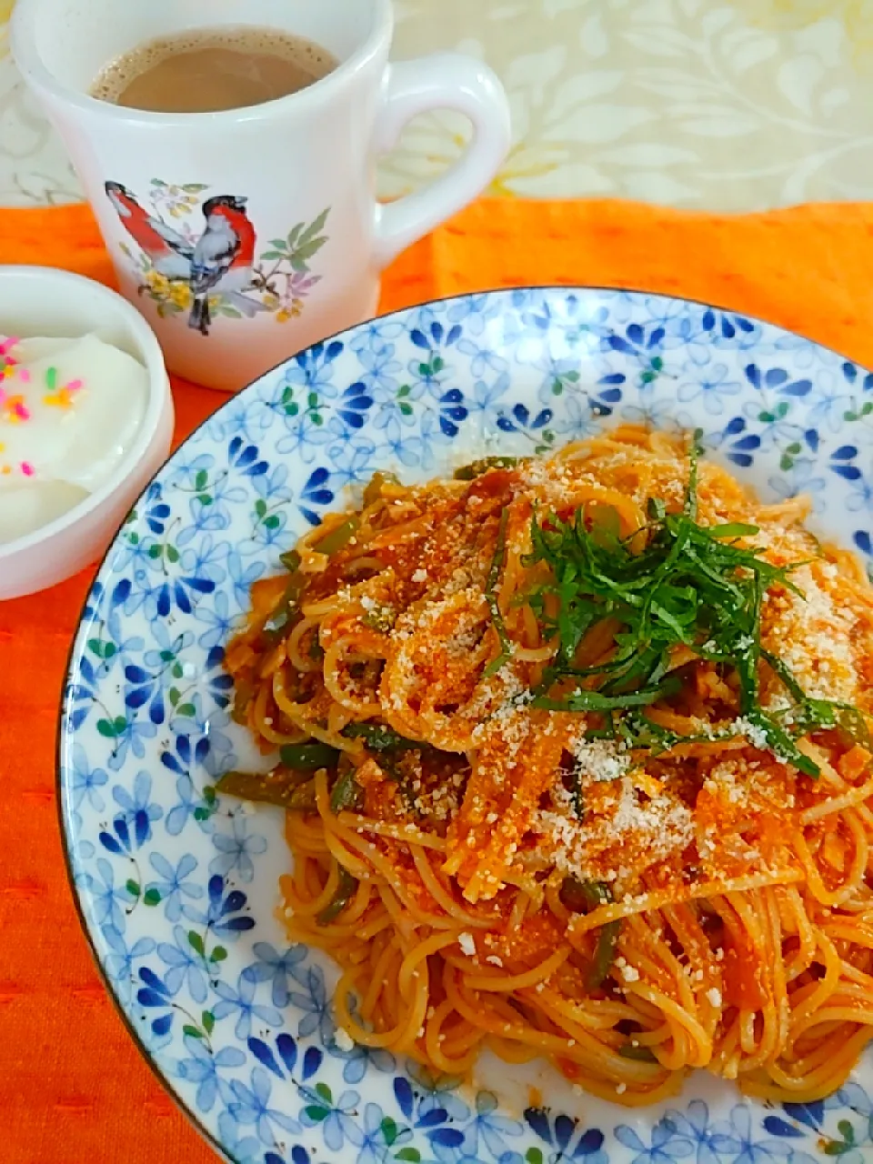 トマトソースのパスタ🍝|🍒ふみりん🍒さん