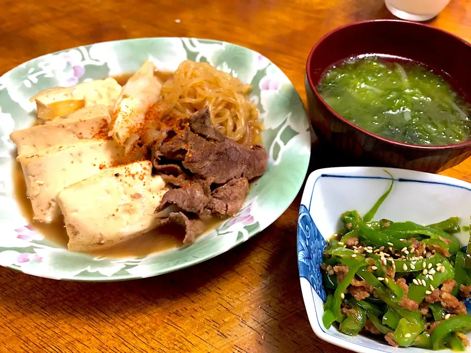 肉豆腐のお夕飯|さんだーさん