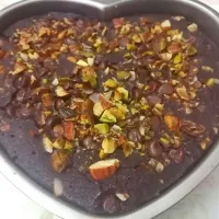 Healthy home made red bean brownies with dates, chocolate chips and nuts|Mirsaraliさん