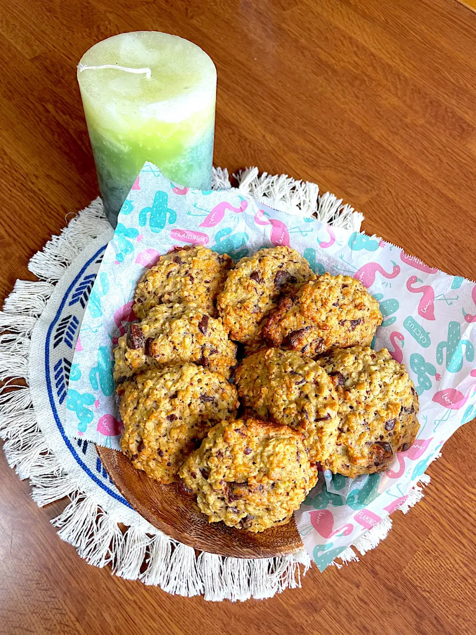 オートミールと米粉のシナモンチョコバナナクッキー🍪|かなさん