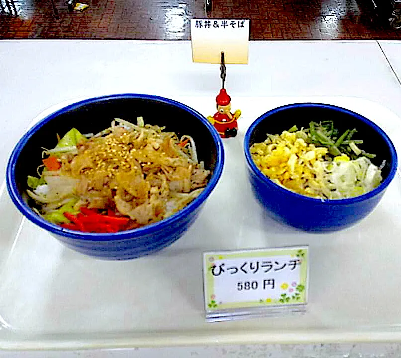 豚丼＆ハーフ山菜そばセット|nyama1さん