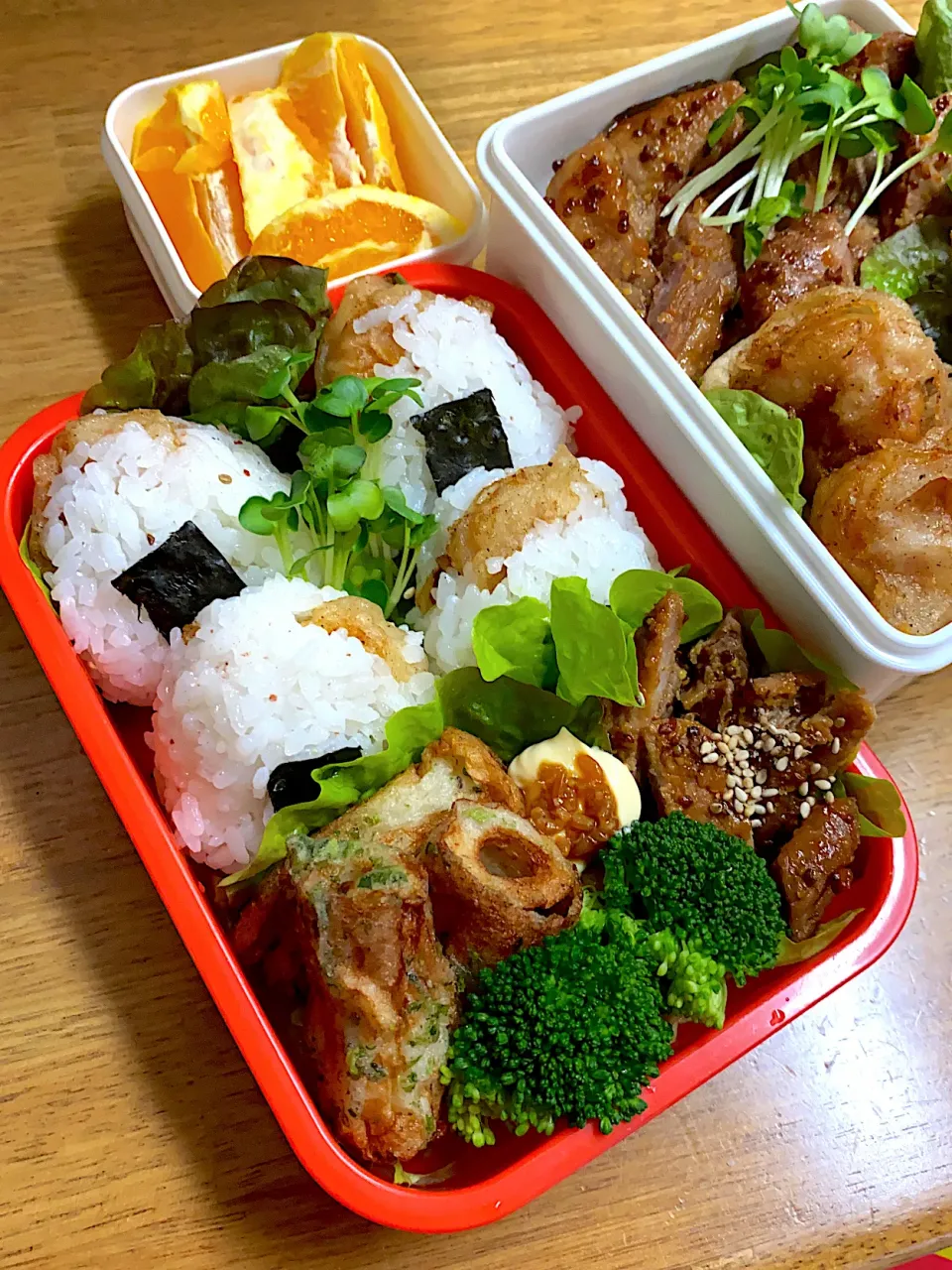 Snapdishの料理写真:天むす弁当|まっきんさん