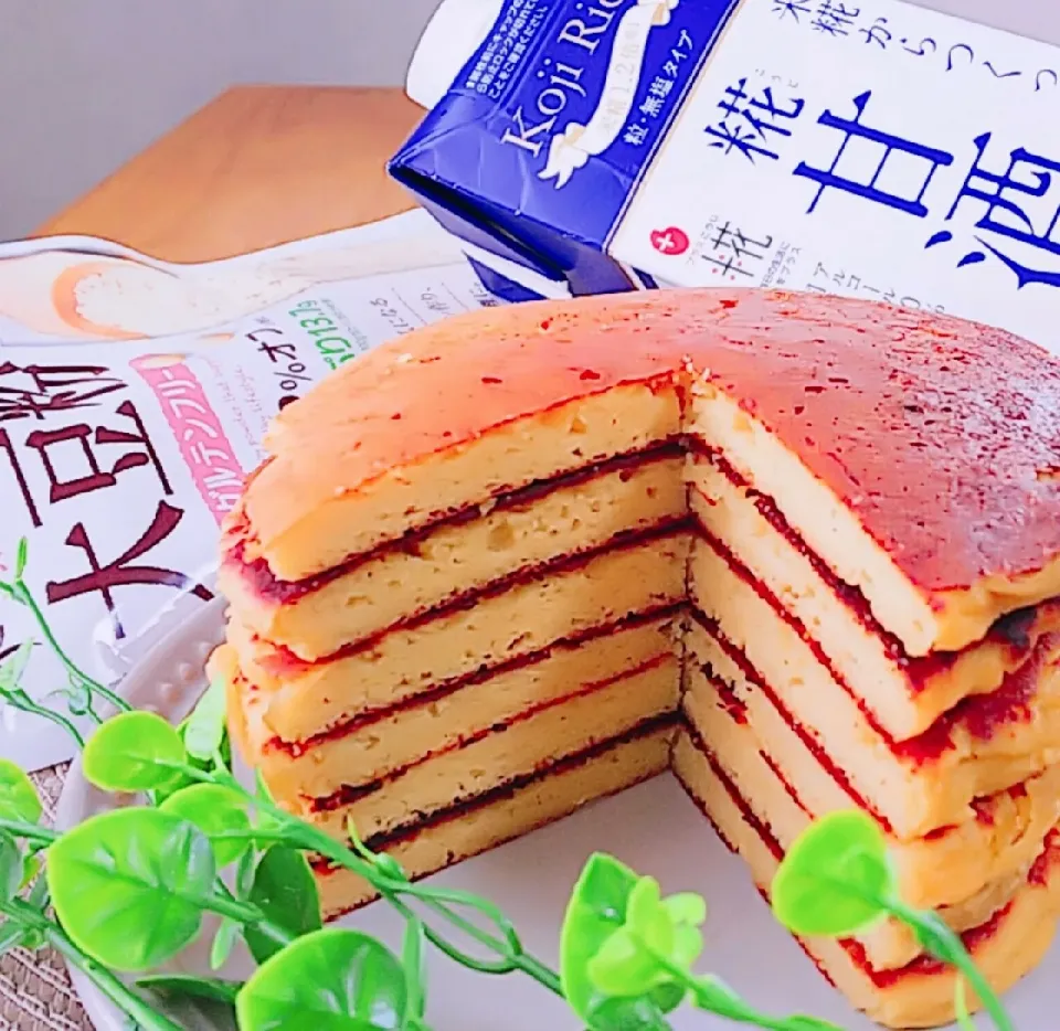 大豆粉と糀甘酒のパンケーキ🥞|bobbinさん